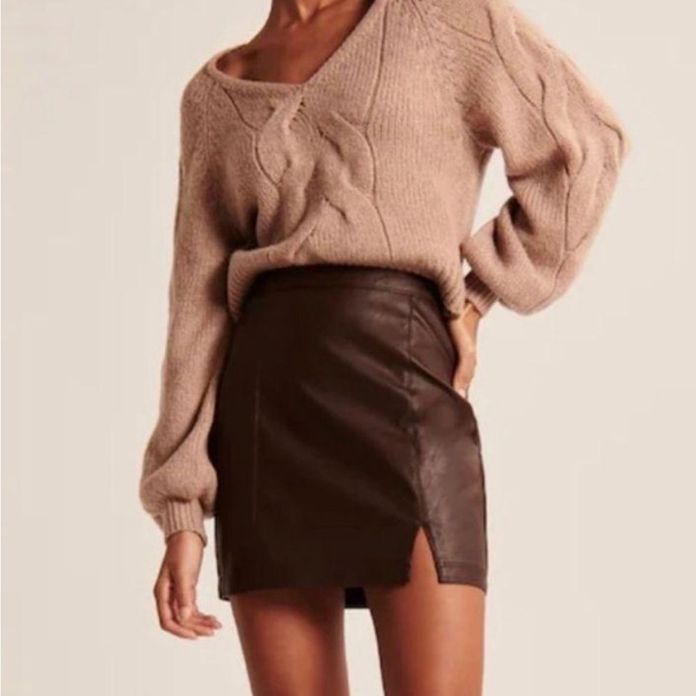 Abercrombie Leather skirt
